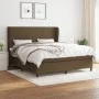 Box spring bed with dark brown fabric mattress 180x200 cm by , Beds and slatted bases - Ref: Foro24-3127824, Price: 609,96 €,...