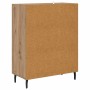 Vitrina Roble artesanal 69,5 x 34 x 90 cm Madera contrachapada en Aparadores | Comprar online en Foro24