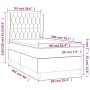 Boxspringbett mit dunkelbrauner Stoffmatratze 90x200 cm von , Betten und Lattenroste - Ref: Foro24-3128176, Preis: 382,47 €, ...