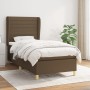 Box spring bed with dark brown fabric mattress 80x200 cm by , Beds and slatted bases - Ref: Foro24-3128560, Price: 336,11 €, ...