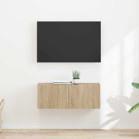 Mueble de TV Montado en la Pared 2 pcs Sonoma 60