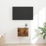 Mueble de TV Montado en la Pared Roble ahumado