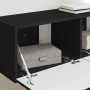 Mueble de TV Montado en la Pared 2 pcs Negro 60 x 31 x 29.5 cm