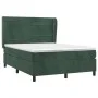 Box spring bed with dark green velvet mattress 140x200 cm by , Beds and slatted bases - Ref: Foro24-3129276, Price: 513,72 €,...