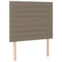 Box spring bed with taupe gray fabric mattress 100x200 cm by , Beds and slatted bases - Ref: Foro24-3131493, Price: 370,42 €,...