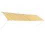 Einziehbare Markise 400x150 cm gelb und weiß von vidaXL, Markisen - Ref: Foro24-143757, Preis: 81,71 €, Rabatt: %