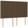 Box spring bed with dark brown fabric mattress 140x190 cm by , Beds and slatted bases - Ref: Foro24-3131748, Price: 517,41 €,...