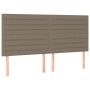 Box spring bed with taupe gray fabric mattress 200x200 cm by , Beds and slatted bases - Ref: Foro24-3132101, Price: 730,14 €,...