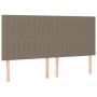 Boxspringbett mit taupegrauer Stoffmatratze 200x200 cm von , Betten und Lattenroste - Ref: Foro24-3132181, Preis: 711,84 €, R...