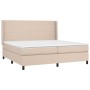 Boxspringbett mit Cappuccino-Kunstledermatratze 200x200cm von , Betten und Lattenroste - Ref: Foro24-3132404, Preis: 705,82 €...