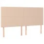 Box spring bed with cappuccino synthetic leather mattress 200x200cm by , Beds and slatted bases - Ref: Foro24-3132404, Price:...