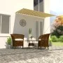 Toldo retráctil 250x150 cm amarillo y blanco de vidaXL, Toldos - Ref: Foro24-143754, Precio: 44,98 €, Descuento: %