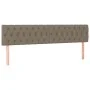 Box spring bed with LED mattress taupe gray fabric 200x200 cm by , Beds and slatted bases - Ref: Foro24-3133985, Price: 662,1...