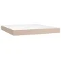 Box spring bed LED mattress cappuccino synthetic leather 180x200cm by , Beds and slatted bases - Ref: Foro24-3134122, Price: ...