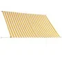 Toldo retráctil 250x150 cm amarillo y blanco de vidaXL, Toldos - Ref: Foro24-143754, Precio: 44,98 €, Descuento: %