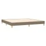 Box spring bed with LED mattress taupe gray fabric 200x200 cm by , Beds and slatted bases - Ref: Foro24-3133905, Price: 630,2...