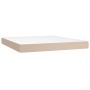 Cama box spring colchón LED cuero sintético capuchino 180x200cm de , Camas y somieres - Ref: Foro24-3135842, Precio: 645,04 €...