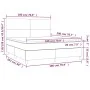 Box spring bed LED mattress cappuccino synthetic leather 180x200cm by , Beds and slatted bases - Ref: Foro24-3135842, Price: ...