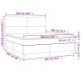 Boxspringbett LED-Matratze Kunstleder Cappuccino 180x200cm von , Betten und Lattenroste - Ref: Foro24-3135842, Preis: 645,04 ...