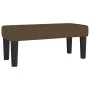 Box spring bed with dark brown fabric mattress 90x200 cm by , Beds and slatted bases - Ref: Foro24-3136808, Price: 377,08 €, ...