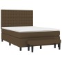 Boxspringbett mit dunkelbrauner Stoffmatratze 140x190 cm von , Betten und Lattenroste - Ref: Foro24-3136912, Preis: 545,48 €,...
