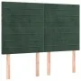 Box spring bed with dark green velvet mattress 140x190 cm by , Beds and slatted bases - Ref: Foro24-3137902, Price: 550,19 €,...