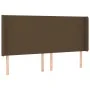 Boxspringbett-Matratze, LED-Leuchten, dunkelbrauner Stoff, 180 x 200 cm von , Betten und Lattenroste - Ref: Foro24-3138176, P...