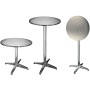 HI Mesa plegable de aluminio redonda tipo bistró 60x60x(58-115) cm de HI, Mesas de jardín - Ref: Foro24-423949, Precio: 84,43...