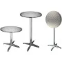 HI Round aluminum folding bistro table 60x60x(58-115) cm by HI, Garden tables - Ref: Foro24-423949, Price: 85,23 €, Discount: %