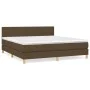 Boxspringbett mit dunkelbrauner Stoffmatratze 180x200 cm von , Betten und Lattenroste - Ref: Foro24-3140476, Preis: 518,58 €,...