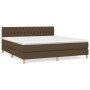 Boxspringbett mit dunkelbrauner Stoffmatratze 180x200 cm von , Betten und Lattenroste - Ref: Foro24-3140876, Preis: 558,91 €,...