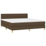 Boxspringbett mit dunkelbrauner Stoffmatratze 180x200 cm von , Betten und Lattenroste - Ref: Foro24-3140876, Preis: 558,91 €,...