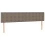 Box spring bed with taupe gray fabric mattress 200x200 cm by , Beds and slatted bases - Ref: Foro24-3140965, Price: 634,89 €,...