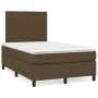 Box spring bed with dark brown fabric mattress 120x200 cm by , Beds and slatted bases - Ref: Foro24-3141604, Price: 407,60 €,...