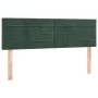 Box spring bed with dark green velvet mattress 140x190 cm by , Beds and slatted bases - Ref: Foro24-3141362, Price: 443,13 €,...