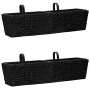 Black water hyacinth 2-piece planter set by vidaXL, Pots and planters - Ref: Foro24-45582, Price: 92,13 €, Discount: %