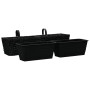 2-teiliges Pflanzgefäß-Set aus schwarzer Wasserhyazinthe von vidaXL, Töpfe und Pflanzgefäße - Ref: Foro24-45582, Preis: 100,2...