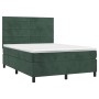Boxspringbett mit dunkelgrüner Samtmatratze 140x190 cm von , Betten und Lattenroste - Ref: Foro24-3143082, Preis: 510,72 €, R...