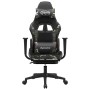 Gaming-Stuhl mit Fußstütze aus schwarzem Camouflage-Kunstleder von , Gaming-Stühle - Ref: Foro24-3143710, Preis: 126,82 €, Ra...