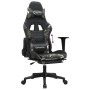 Gaming-Stuhl mit Fußstütze aus schwarzem Camouflage-Kunstleder von , Gaming-Stühle - Ref: Foro24-3143710, Preis: 126,82 €, Ra...