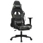 Silla gaming con reposapiés cuero sintético negro camuflaje de , Sillones para videojuegos - Ref: Foro24-3143710, Precio: 124...