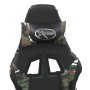 Gaming-Stuhl mit Fußstütze aus schwarzem Camouflage-Kunstleder von , Gaming-Stühle - Ref: Foro24-3143710, Preis: 126,82 €, Ra...