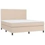 Box spring bed with cappuccino synthetic leather mattress 180x200cm by , Beds and slatted bases - Ref: Foro24-3142742, Price:...