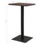 Bistrotisch aus dunkler Esche, 60 x 60 x 107 cm von , Küchen- und Esstische - Ref: Foro24-321925, Preis: 100,26 €, Rabatt: %