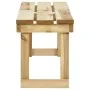 Impregnated pine wood garden bench 140 cm by , garden benches - Ref: Foro24-44899, Price: 106,02 €, Discount: %