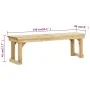 Gartenbank aus imprägniertem Kiefernholz, 140 cm von , Gartenbänke - Ref: Foro24-44899, Preis: 101,22 €, Rabatt: %