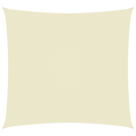 Toldo de vela rectangular tela oxford color crema 2x2,5 m