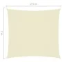 Rectangular sail awning Oxford fabric cream color 2x2.5 m by , Umbrellas - Ref: Foro24-135199, Price: 26,52 €, Discount: %