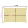 Segelmarkise HDPE beige 160 g/m² 2,5x4,5 m von , Sonnenschirme - Ref: Foro24-311125, Preis: 31,42 €, Rabatt: %