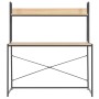 Escritorio para ordenador negro y roble 120x60x138 cm de , Escritorios - Ref: Foro24-20256, Precio: 104,40 €, Descuento: %
